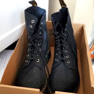 Black Glitter Pascal Doc Martens
